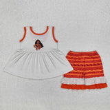 GSSO2057 baby girl clothes cartoon toddler girl summer outfit