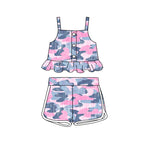 GSSO2064 pre-order baby girl clothes pink camo toddler girl summer outfit-2025.2.7