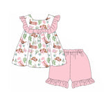 GSSO2066 pre-order baby girl clothes cowboy toddler girl summer outfit-2025.2.8