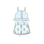 GSSO2078 pre-order baby girl clothes floral toddler girl summer outfit-2025.2.10