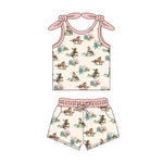 GSSO2084 pre-order baby girl clothes cowboy toddler girl summer outfit-2025.2.10