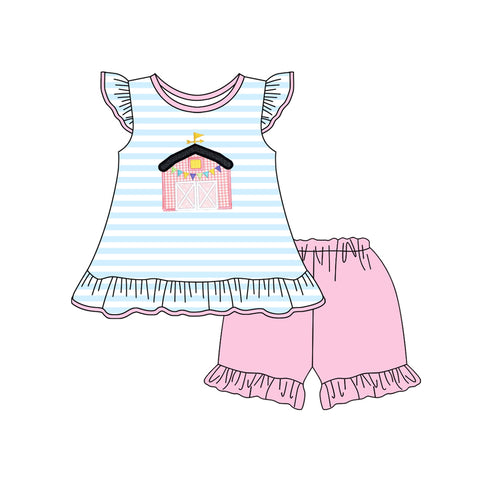 GSSO2088 pre-order baby girl clothes farm life  toddler girl summer outfit-2025.2.10