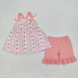 GSSO2094   baby girl clothes bows toddler girl summer outfit