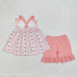 GSSO2094   baby girl clothes bows toddler girl summer outfit