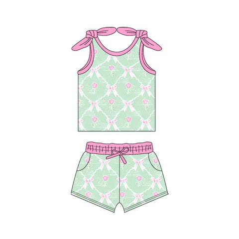 GSSO2099 pre-order baby girl clothes bows toddler girl summer outfit-2025.2.12