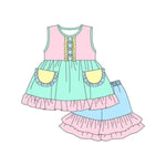 GSSO2106 pre-order baby girl clothes colorful toddler girl summer outfit-2025.2.13