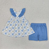 GSSO2109   baby girl clothes bows toddler girls summer outfit