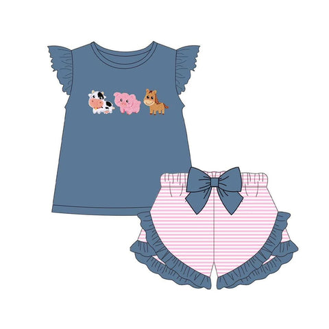 GSSO2110 pre-order baby girl clothes animals toddler girls summer outfit-2025.2.13