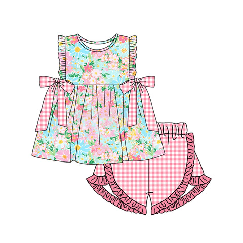 GSSO2111 pre-order baby girl clothes flower toddler girls summer outfit-2025.2.13