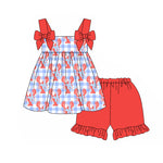 GSSO2117 pre-order baby girl clothes crayfish toddler girl summer outfit-2025.2.14