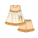 GSSO2123 pre-order baby girl clothes cartoon dog toddler girl summer outfit-2025.2.14