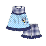 GSSO2124 pre-order baby girl clothes cartoon dog toddler girl summer outfit-2025.2.14