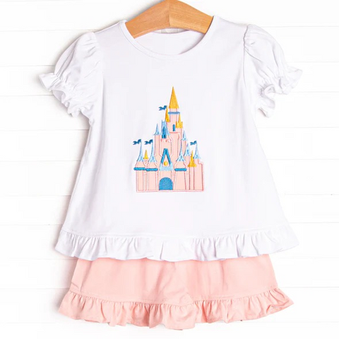 GSSO2128 pre-order baby girl clothes castle toddler girl summer outfit-2025.2.27