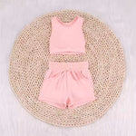 GSSO2129 pre-order baby girl clothes pink toddler girl yoga summer outfit-2025.2.27