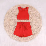 GSSO2131 pre-order baby girl clothes set toddler girl yoga summer outfit-2025.2.27