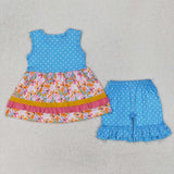 GSSO2199   toddler girl clothes butterfly girl summer set