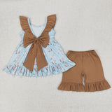 GSSO2385  baby girl clothes mallard toddler girl summer outfit