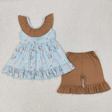 GSSO2385  baby girl clothes mallard toddler girl summer outfit