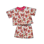 GSSO2416 pre-order baby girl clothes butterfly toddler girl  summer outfit-2025.3.31