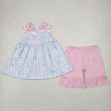 GSSO2429   baby girl clothes floral toddler girl  summer outfit