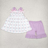 GSSO2430 baby girl clothes floral toddler girl  summer outfit
