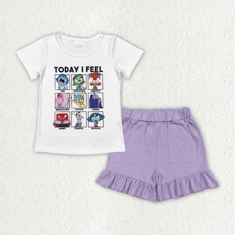GSSO2665 baby girl clothes cartoon toddler girl summer outfit