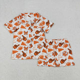 RTS kids clothes go team print girls matching clothes pajamas set-2025.9.22