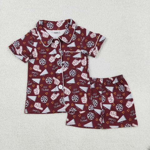 GSSO2678   baby girl clothes go team toddler girl summer outfit