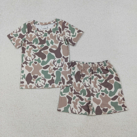 GSSO2708  baby girl clothes camo toddler girl summer outfit