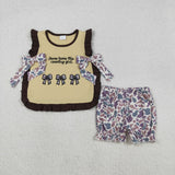 GSSO2730 baby girl clothes embroidery Jesus love this toddler girl summer outfit