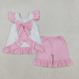 GSSO2732 baby girl clothes floral toddler girl summer outfit