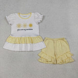 RTS Matching clothes toddler clothes sunshine print set baby summer clothing-2026.4.7