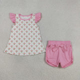 RTS Matching kids clothing floral print clothing girl summer clothing-2026.3.13