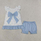 GSSO3061    baby girl clothes pubby print toddler girl summer outfit