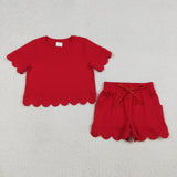 RTS Matching toddler clothes red print clothing  mommy kids adult mama summer clothes-2026.3.26