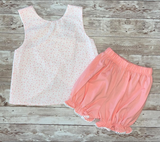 MOQ：5pcs GSSO3193 pre-order kids clothes flower  print girl summer clothing set-2026.1.14