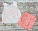 MOQ：5pcs GSSO3193 pre-order kids clothes flower  print girl summer clothing set-2026.1.14