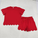 RTS Matching toddler clothes red print clothing  mommy kids adult mama summer clothes-2026.3.26