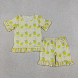 RTS Matching Clothing toddler clothes flower print set girls summer clothing-2026.6.1