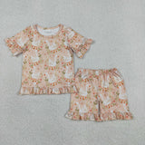 RTS Matching Clothing toddler clothes flower print set girls summer clothing-2026.6.1