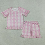 RTS Matching Clothing toddler clothes flower print set girls summer clothing-2026.6.1