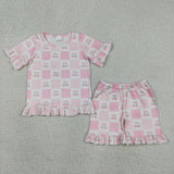 RTS Matching Clothing toddler clothes flower print set girls summer clothing-2026.6.1