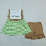 RTS Matching kids clothing embroidery mallard print clothing baby summer clothing-2026.5.20
