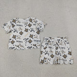RTS Matching Clothing toddler clothes state print set girls summer clothing-2026.7.23