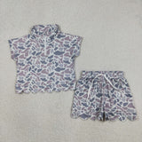 RTS Matching Clothing toddler clothes camo print set girls summer clothing-2026.6.1