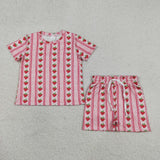 RTS Matching kids clothing berries print clothing baby girl summer clothing-2026.6.1