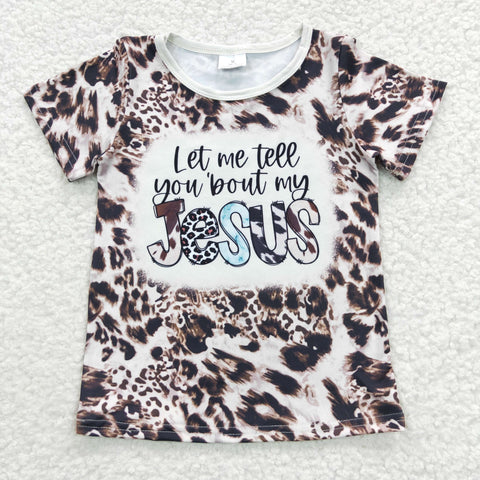 Baby cute jesus short sleeve girls t shirt