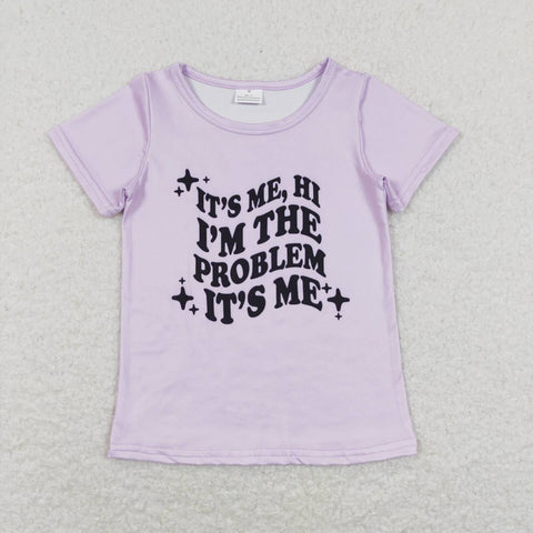 GT0432 girl clothes it's me print summer top