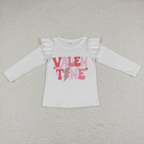 GT0440 baby girl clothes girl valentines day winter top