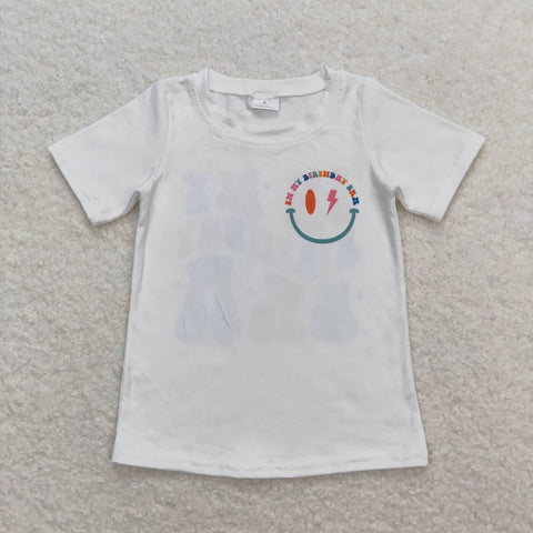 GT0503 baby girl clothes birthday girl summer tshirt